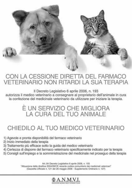 Codice Europeo dei medicinali veterinari DLvo n. 193 del 6.04.2006 (G.U. n. 121 del 26.05.2006 S.O. n. 127), entrato in vigore il 10.06.2006 Ha abrogato le norme precedenti: D.Lgs n.