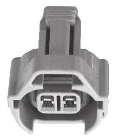 positive probe into one of the two pins of the injector wiring; insert the key into the ignition and immediately check the multimeter reading.