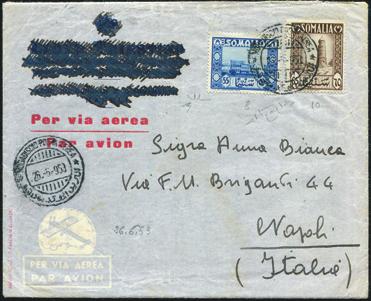 ..30 - Somalia Afis - 1/4/1950 - Soggetti africano, la FDC dei 10 val.