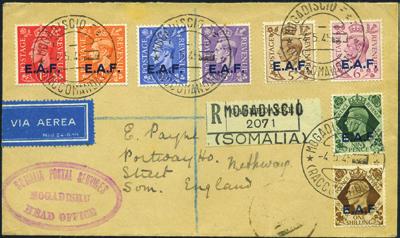 M.E.F. (f)...45 - Occup. Britannica - Somalia - 1945 - Lettera racc.