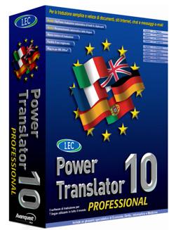 POWER TRANSLATION 10 PROFESSIONAL EDITION Software checonsenteditradurrein 7 lingue in modo