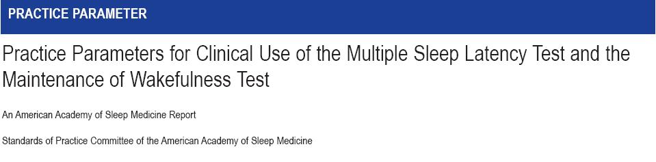 Valutazione oggettiva della sonnolenza MSLT TEST DELLE