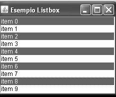 8. Liste (List) class TestList { final static int ITEMS = 10; static public void main(string[]