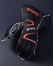 Kart gloves black long Wool gloves