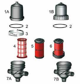 FITRI IN PASTICA - FITRO A T TIPO G TGG/TGF Dati tecnici Attacchi 2'' Rif. listino IFTG#GI IFTG#GD IFTG#GE Massa filtrante s.s. disk rotodisk Sostituire # con G (ghiera) o F (fascia) Portata max.