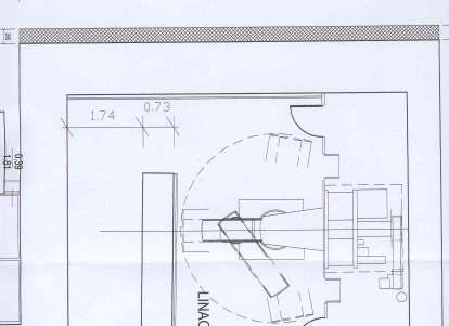 Pagina 12 di 13 PL1 - Planimetria bunker Linac 1 da 10 MV