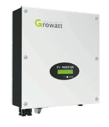 Growatt 3600MT-S 4200MT-S 5000MT-S 5500MT-S Doppio inseguitore, con accuratezza sopra il 99,5% di 97,6%, Efficienza europea 97,4% senza trasformatore Ethernet / tecnologia RF / Wi-Fi Intervallo di