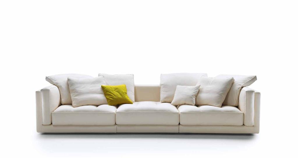 Lucien DIVANO SOFA Stefano Gaggero Design Lucien è un divano lineare e componibile caratterizzato da un disegno geometrico, che si colloca in perfetto equilibrio tra classicismo e