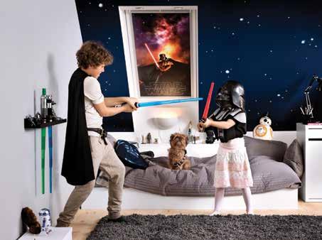 Robots. Ogni tenda della Star Wars & VELUX Galactic Night Collection è unica e realizzata secondo la misura della finestra. Ognuno troverà il suo preferito tra i 4 emozionanti disegni proposti.