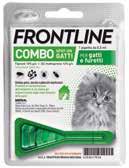 ANTIPARASSITARI FRONTLINE COMBO GATTINO soluzione antiparassitaria spot-on per gatti a partire dalle 8 settimane di età e oltre 1 kg di peso, e per furetti oltre i 6 mesi di vita; elimina pulci,