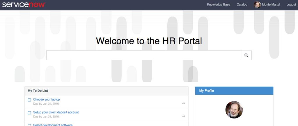 Ora è facile distribuire il Service Catalog e l HR Service Management Portal Il