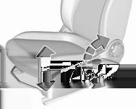 40 Sedili, sistemi di sicurezza Inclinazione dello schienale Altezza del sedile Ripiegamento del sedile Ripiegamento dei sedili standard Ruotare la manopola per