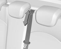 72 Oggetti e bagagli La cintura di sicurezza del sedile centrale potrebbe rimanere bloccata quando lo schienale viene rialzato troppo velocemente.