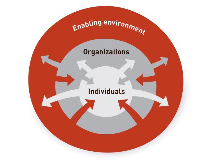 Framework on Capacity Development for Agricultural Innovation Systems (CD for AIS) 3$CD$DIMENSIONS$ (individuals,+organizations,+enabling+environment) Individual1dimension1areas: