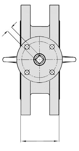 E2 Pag. 14 MISURE FLANGE E STELI PER ACCOPIAMENTO A COMANDI SECONDO ISO 5211 FLANGES AND STEMS MEASURES FOR COMBINATION TO ACTUACTORS WITH ISO 5211 VALVOLE A FARFALLA Fig.