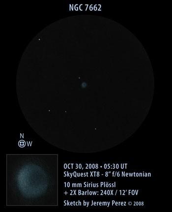 DATI NGC 7662 È stata scoperta nel 1784 da William Herschel si può individuare circa 2,5 gradi a WSW della stella ι Andromedae Galassia di