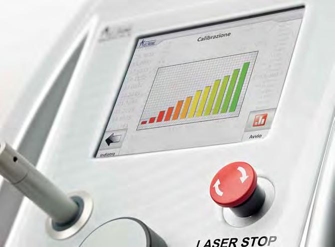 poter controllare sempre l effettiva emissione laser; la calibrazione è precisa, in