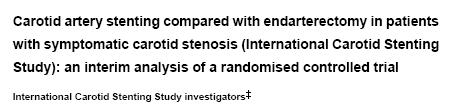 L endarterectomia rimane il trattamento di scelta per i