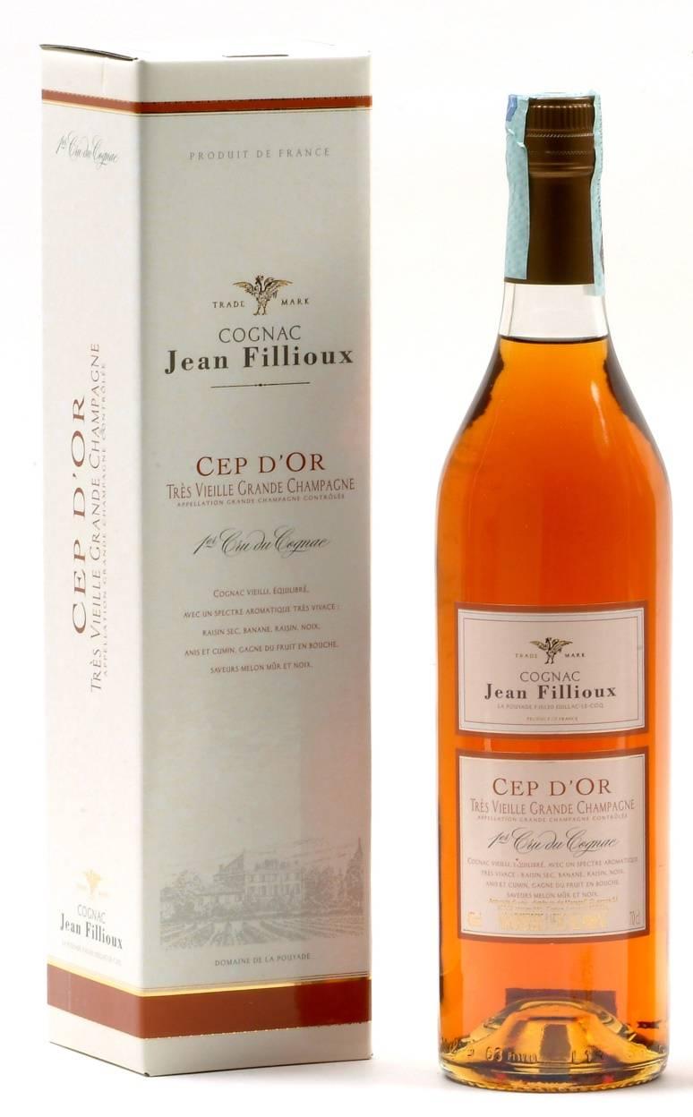 COGNAC CEP D OR Minimo 13 anni in botti di quercia francese Acceso, pieno ed equilibrato Note di fiori di primavera, profumi di lillà e gelsomino Sentori di frutta matura, uva passa,