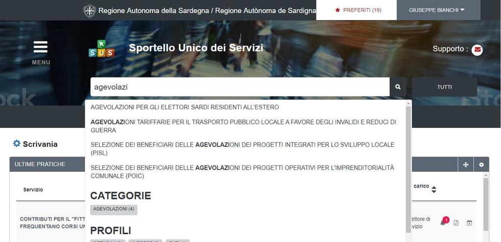 5.4 AVVIO COMPILAZIONE ISTANZA Una volta selezionato il procedimento di interesse è possibile procedere con la compilazione dell