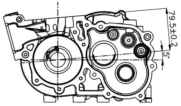 VISTA INTERNA DEL CARTER INTERIOR VIEW OF THE CRANKCASE VUE DE LA PARTIE INTERIEURE DU