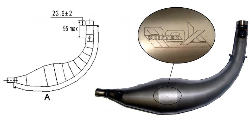 MISURA COLLETTORE COMPRESA SALDATURA DIMENSION OF COLLECTOR INCLUDING WELDING DIMENSION COLLECTEUR COMPRIS SOUDAGE