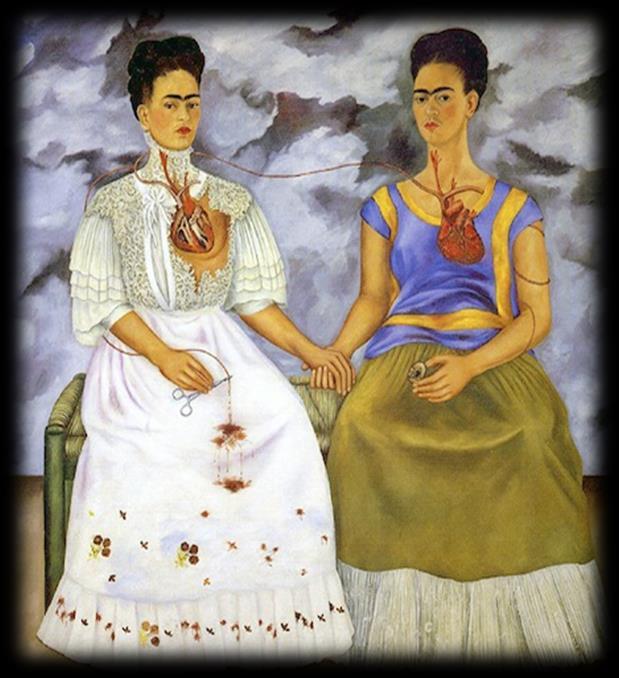 Frida Kahlo Le due Frida L opera «le due Frida» è un AUTORITRATTO che mostra le due personalità dell artista. Si tratta di un DIPINTO AD OLIO datato 1939.