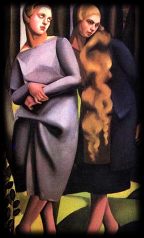 Irene e sua sorella Tamara De Lempicka Il dipinto fu esposto a MILANO, presso la galleria BOTTEGA DI POESIA. L anno seguente fu ripresentato al SALÒN D AUTOMNE.