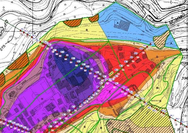 MS3 Dall osservazione della carta di MS3 si può notare come l amplificazione passi da bassi valori (compresi tra 1 ed 1.