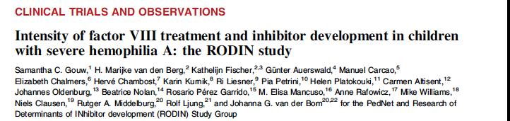 products were not associated with the risk of inhibitor development.
