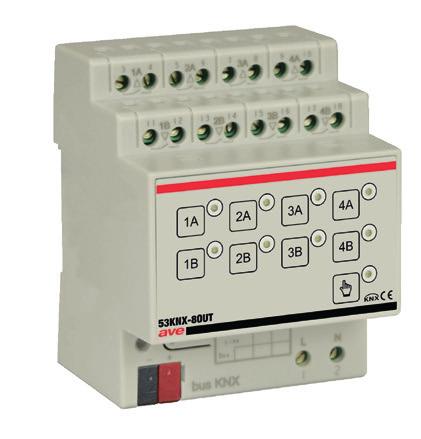 Moduli DIN DIN Modules Oltre all estetica e alla funzionalità dei dispositivi di comando, la gamma KNX di AVE vanta la presenza dei principali moduli di sistema.