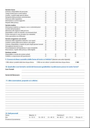 Di seguito la nostra Carta dei Servizi, un documento realizzato per fornirle delle informazioni generali sui trattamenti termali e in particolare sulle terapie convenzionate con il Sistema Sanitario