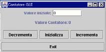 Inside Contatore GUI 1 public interface ActionListener extends java.util.