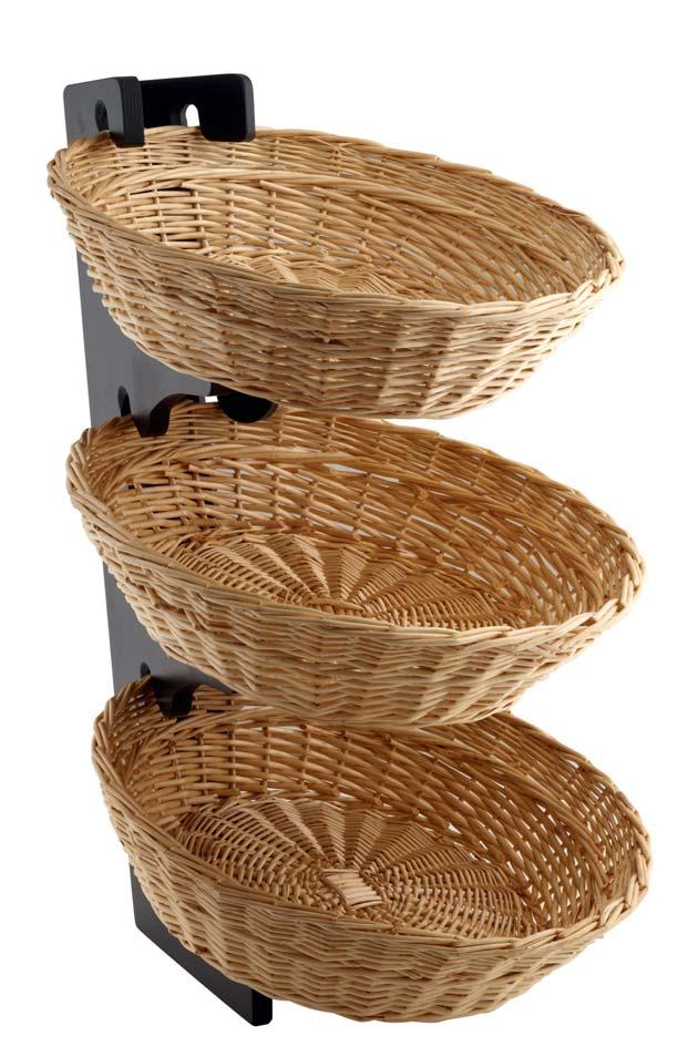 cavaggna Portapane 3 cestini. Bread-holder with 3 baskets. Panera con 3 cestas. Porte-pain avec 3 paniers.