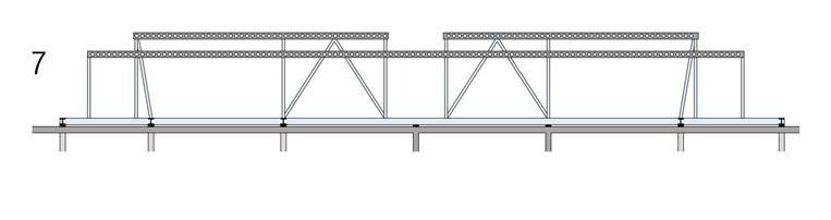 costruzione livello - su edificio Z e preparazione del livello - su edificio H. posa struttura portante in acciaio.
