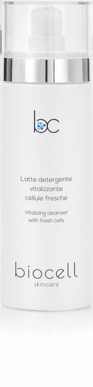 LATTE DETERGENTE VITALIZZANTE LOZIONE TONICA VITALIZZANTE ACQUA ESSENZIALE DETERGENTE Il Latte detergente vitalizzante contiene Cellule Fresche ricavate dal regno vegetale come Kiwi e