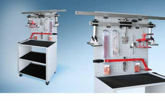 fast dent repair CARRELLO TROLLEY Art. 850 Dotazioni Equipment Dimensioni Dimensions Art. 850 - Kit completo di: Art. 670 - Carrello Art. D6300000 - Tappetini Millerighe 3 pz Art.