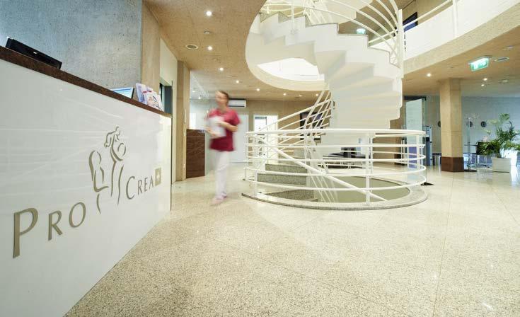 La sede principale di ProCrea si trova a Lugano. Una moderna struttura inaugurata nel 2009 che si sviluppa su cinque piani, con una superficie complessiva di 1.