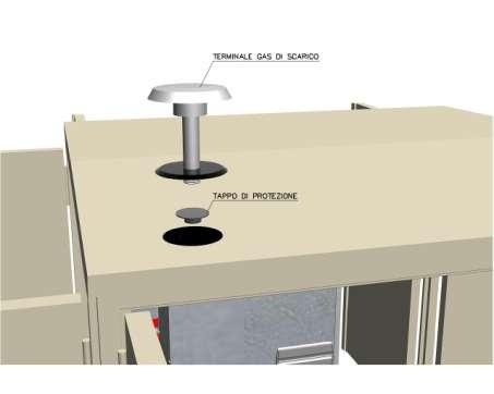 FASE. (solo per gruppi con motopompe) Montaggio terminale gas di