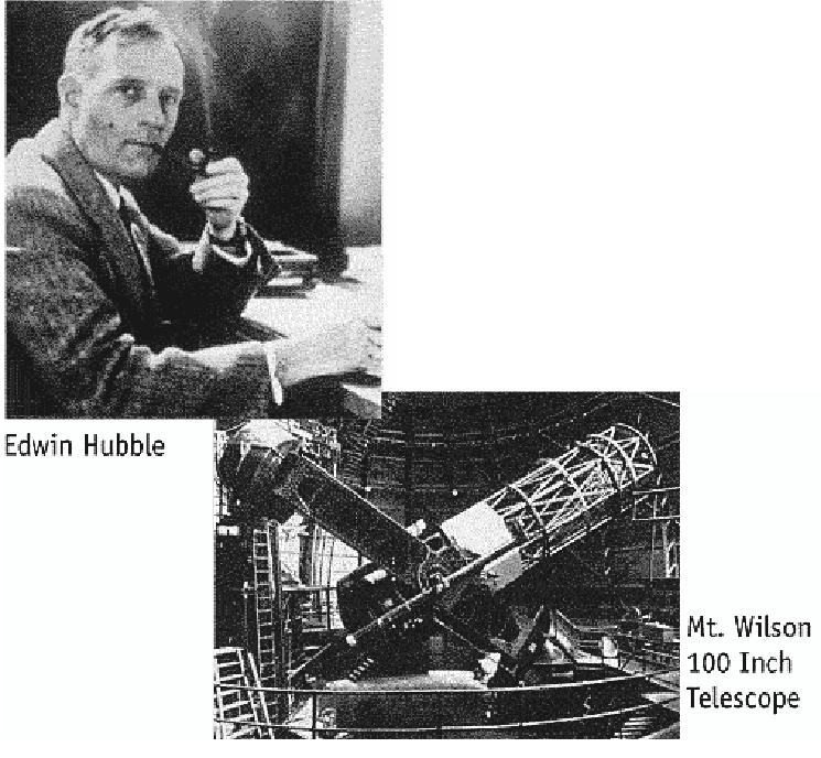Cosmologia Espansione dell universo Edwin Hubble Velocita delle galassie
