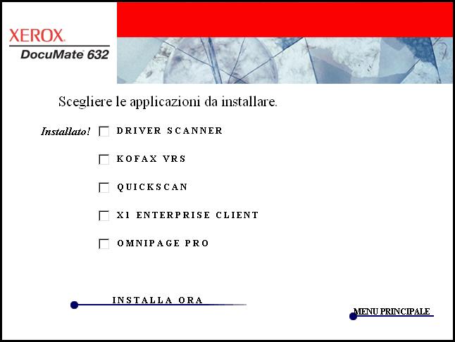 Installazione Applicazioni aggiuntive disponibili con lo scanner Sul CD di installazione dello scanner sono disponibili applicazioni aggiuntive gratuite. 1.