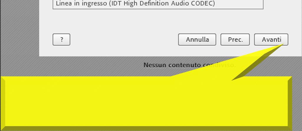 dotazione del tuo PC/MAC, seleziona il tipo di microfono