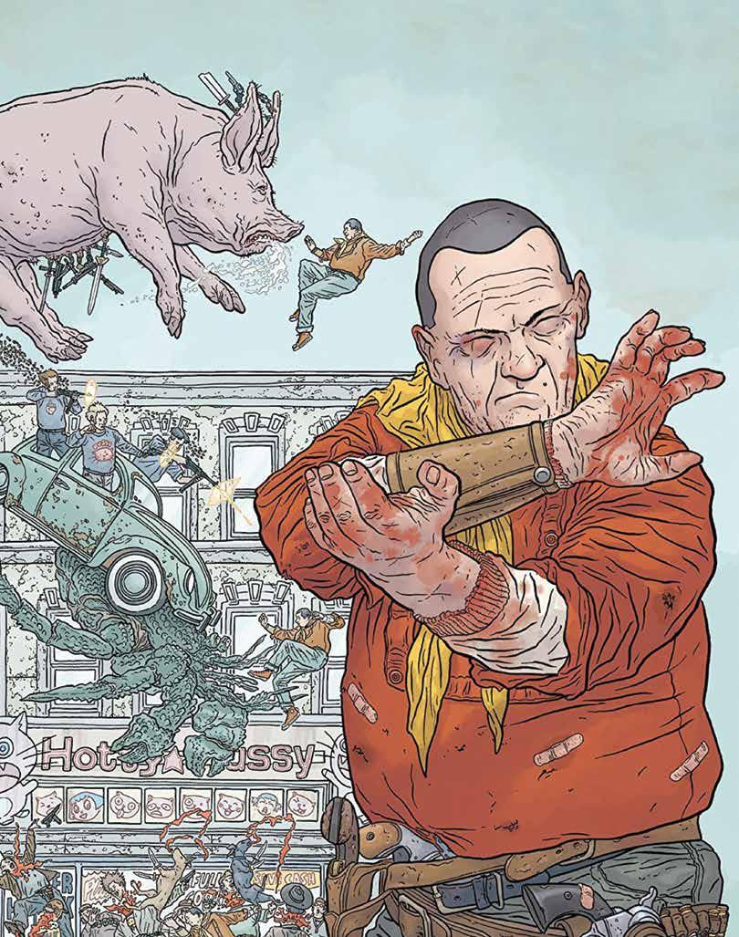 Anteprima» Panini Comics SHAOLIN COWBOY WHO LL STOP THE REIGN? Una nuova avventura di Shaolin Cowboy! Il nostro eroe se la deve vedere con i suoi vecchi nemici, che vogliono vendetta!