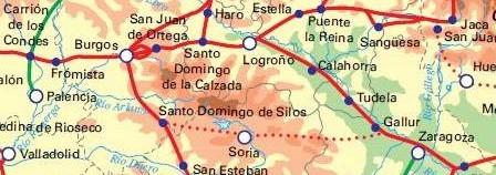 CAMMINO DA SARAGOZZA A BURGOS - 350 km Questo cammino può essere considerato una variante del cammino da Barcelona a Logroño, perché a Saragozza si può scegliere di andare a Burgos attraverso queste