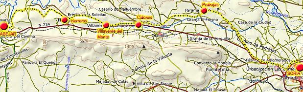 3. Fuentetecha - Fuensaúco- 2.7 Km Per Calle Real, seguiamo la ctra SO-V-3611 e poi a sx il cammino di Fuensaúco (20 abitanti). 4. Fuensaúco - Ontalvilla de Valcorba- 3.