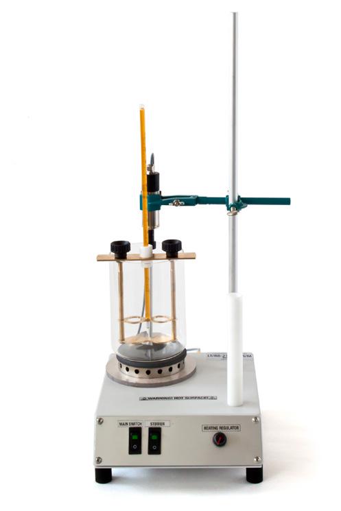 Analizzatori manuali e semi-automatici: asfalti e prodotti bituminosi Ring and Ball ASTM D36 IP 58-B Determinazione del punto di discioglimento del bitume in un intervallo di temperatura tra 30 C e