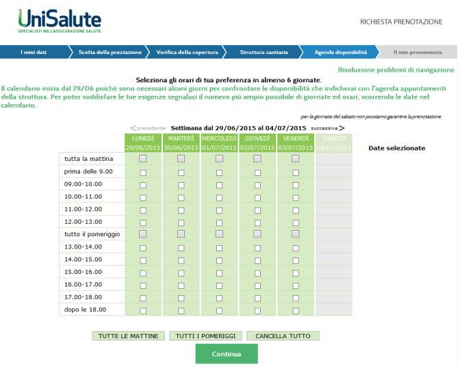 ll sistema invia all indirizzo di posta indicato il promemoria con tutti i dati, eventuali somme a carico dell assicurato ed eventuali preparazioni da seguire prima di effettuare la prestazione.