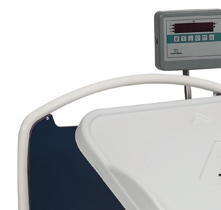 Weight display with double scale and automatic displaying of the division 50g until 150kg of max