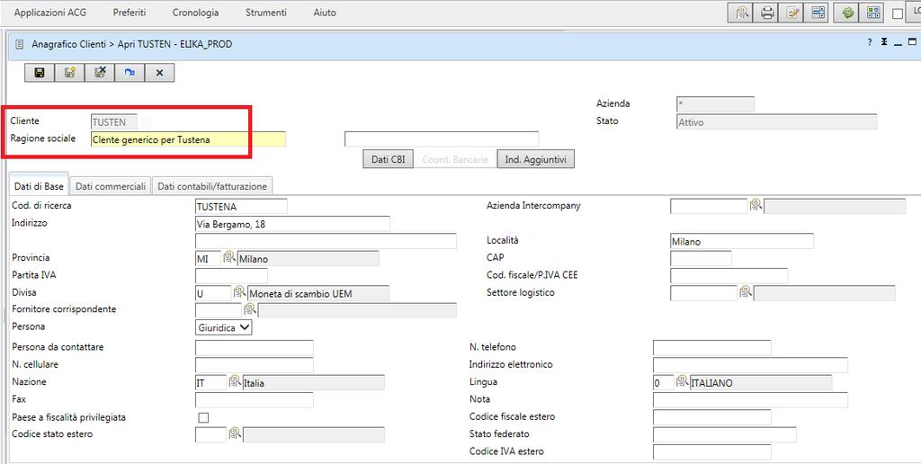 2.3.4 Prima estrazione dati da ACG Al termine dell installazione del modulo ICT, prima di entrare a regime con l integrazione, è necessario effettuare una prima sincronizzazione dei dati: vengono