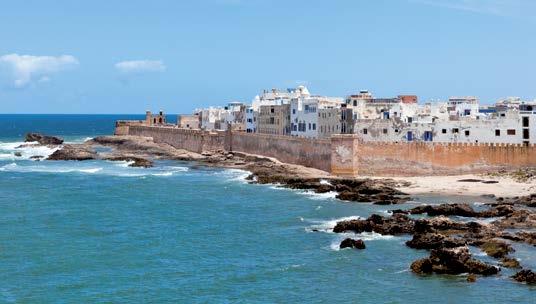 MAROCCO Marocco Discovery 11 MAROCCO 9 Giorno - Marrakech/Essaouira Prima colazione e partenza per Essaouira. Pranzo in ristorante a base di pesce.